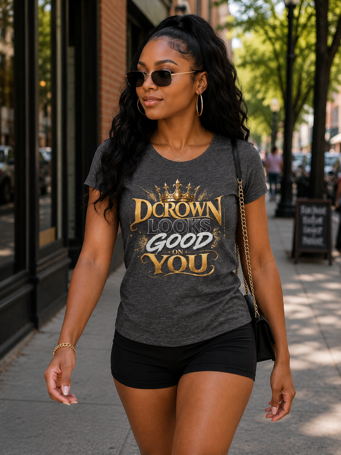 DCrown Looks Good On You Tee — Women's Inspirational Graphic T-Shirt