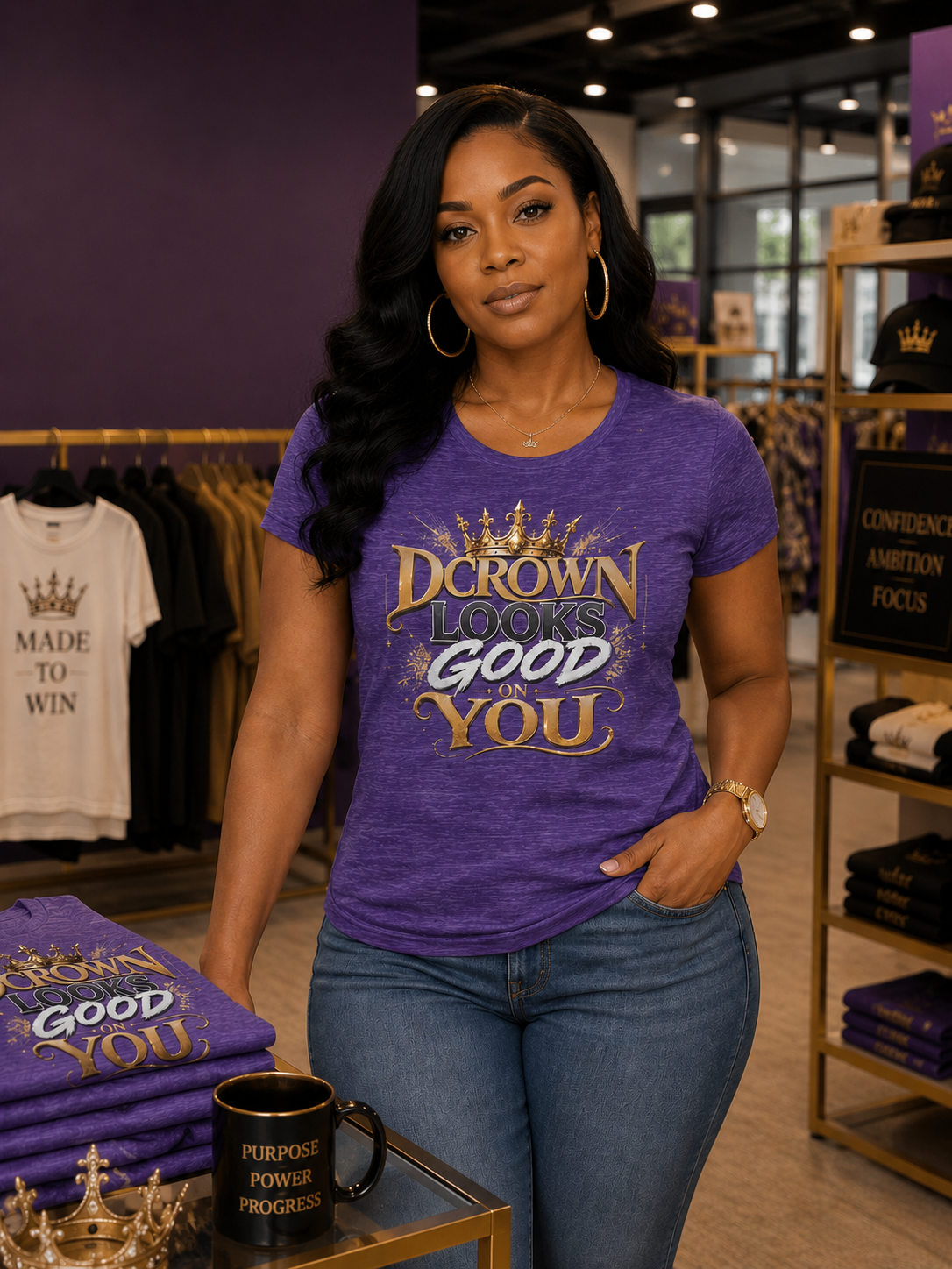 DCrown Looks Good On You Tee — Women's Inspirational Graphic T-Shirt