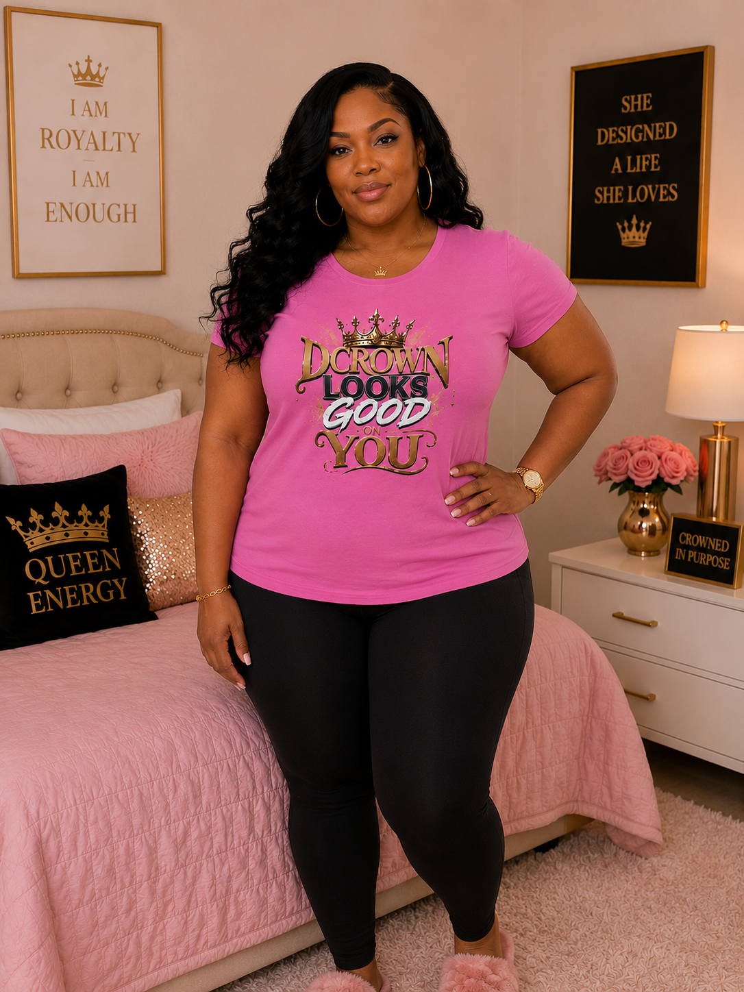 DCrown Looks Good On You Tee — Women's Inspirational Graphic T-Shirt